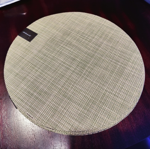 Chilewich Mini Basketweave Round Placemat - 15" - Picture 5 of 6